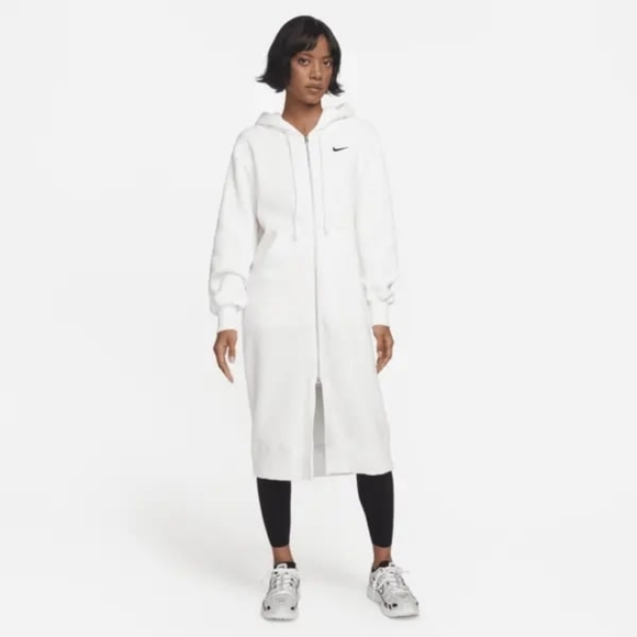 Women's Nike Sportswear Phoenix Fleece Oversized Long Full-Zip Jacket - Picture 1 of 16